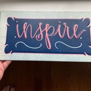 Inspire Graphic Painted Wall Decor Accent